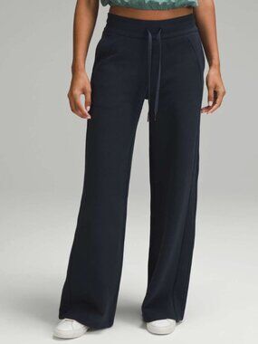 Lululemon Scuba Mid-Rise Wide-Leg Pant W5FM0S (True Navy) - Size 8